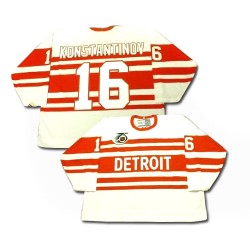 Adult Authentic Detroit Red Wings Vladimir Konstantinov White Throwback Official CCM Jersey