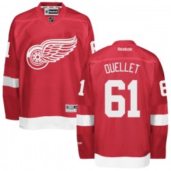 Adult Authentic Detroit Red Wings Xavier Ouellet Red Home Official Reebok Jersey