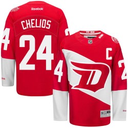 Adult Authentic Detroit Red Wings Chris Chelios Red 2016 Stadium Series Official Reebok Jersey