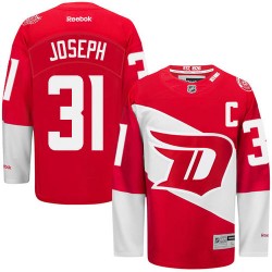 Adult Authentic Detroit Red Wings Curtis Joseph Red 2016 Stadium Series Official Reebok Jersey