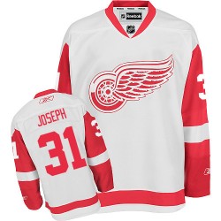 Adult Authentic Detroit Red Wings Curtis Joseph White Away Official Reebok Jersey
