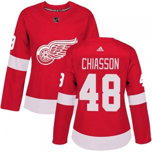Women's Authentic Detroit Red Wings Alex Chiasson Red Home Official Adidas Jersey