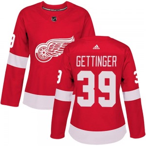 Women's Authentic Detroit Red Wings Tim Gettinger Red Home Official Adidas Jersey