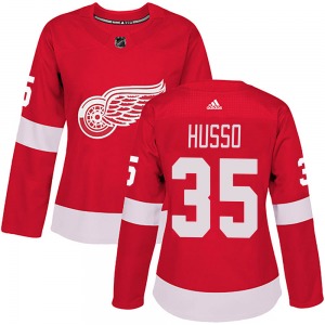 Women's Authentic Detroit Red Wings Ville Husso Red Home Official Adidas Jersey