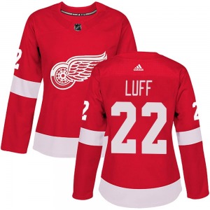 Women's Authentic Detroit Red Wings Matt Luff Red Home Official Adidas Jersey