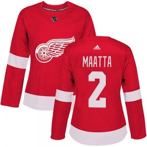 Women's Authentic Detroit Red Wings Olli Maatta Red Home Official Adidas Jersey