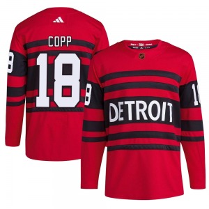 Youth Authentic Detroit Red Wings Andrew Copp Red Reverse Retro 2.0 Official Adidas Jersey