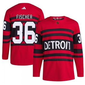 Youth Authentic Detroit Red Wings Christian Fischer Red Reverse Retro 2.0 Official Adidas Jersey