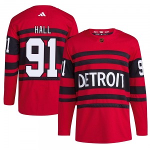 Youth Authentic Detroit Red Wings Curtis Hall Red Reverse Retro 2.0 Official Adidas Jersey