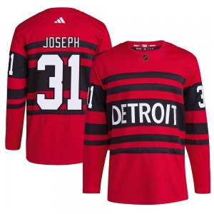 Youth Authentic Detroit Red Wings Curtis Joseph Red Reverse Retro 2.0 Official Adidas Jersey