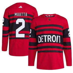 Youth Authentic Detroit Red Wings Olli Maatta Red Reverse Retro 2.0 Official Adidas Jersey