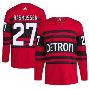 Youth Authentic Detroit Red Wings Michael Rasmussen Red Reverse Retro 2.0 Official Adidas Jersey