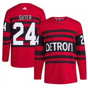 Youth Authentic Detroit Red Wings Pius Suter Red Reverse Retro 2.0 Official Adidas Jersey