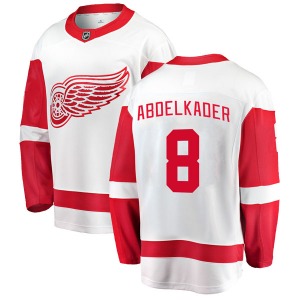 Adult Breakaway Detroit Red Wings Justin Abdelkader White Away Official Fanatics Branded Jersey