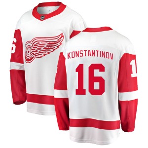Adult Breakaway Detroit Red Wings Vladimir Konstantinov White Away Official Fanatics Branded Jersey