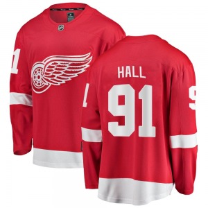Adult Breakaway Detroit Red Wings Curtis Hall Red Home Official Fanatics Branded Jersey