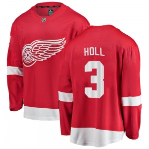 Adult Breakaway Detroit Red Wings Justin Holl Red Home Official Fanatics Branded Jersey