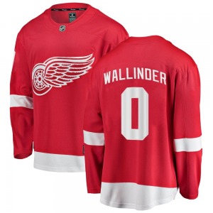 Adult Breakaway Detroit Red Wings William Wallinder Red Home Official Fanatics Branded Jersey