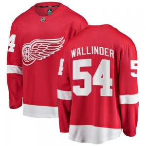 Adult Breakaway Detroit Red Wings William Wallinder Red Home Official Fanatics Branded Jersey