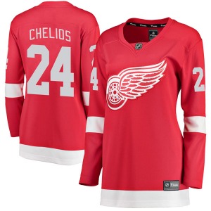 Women's Breakaway Detroit Red Wings Chris Chelios Red Home Official Fanatics Branded Jersey
