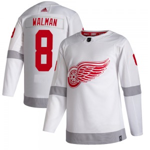 Adult Authentic Detroit Red Wings Jake Walman White 2020/21 Reverse Retro Official Adidas Jersey