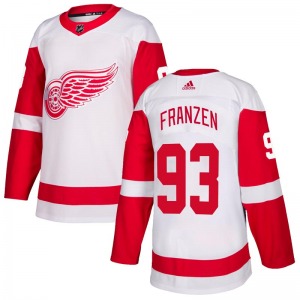 Youth Authentic Detroit Red Wings Johan Franzen White Official Adidas Jersey