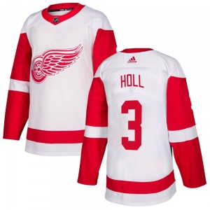 Youth Authentic Detroit Red Wings Justin Holl White Official Adidas Jersey