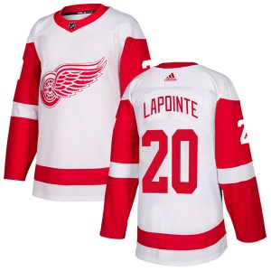 Youth Authentic Detroit Red Wings Martin Lapointe White Official Adidas Jersey