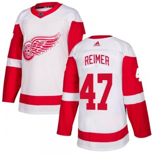 Youth Authentic Detroit Red Wings James Reimer White Official Adidas Jersey