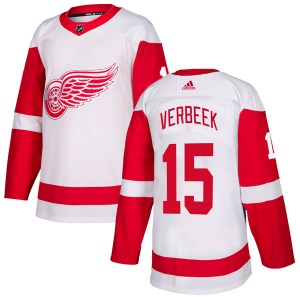 Youth Authentic Detroit Red Wings Pat Verbeek White Official Adidas Jersey