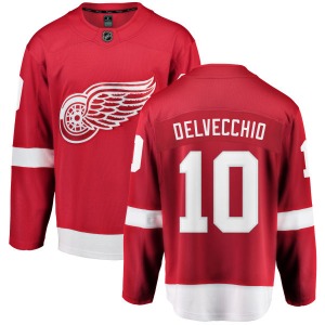 Adult Breakaway Detroit Red Wings Alex Delvecchio Red Home Official Fanatics Branded Jersey