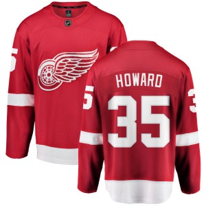 Adult Breakaway Detroit Red Wings Jimmy Howard Red Home Official Fanatics Branded Jersey