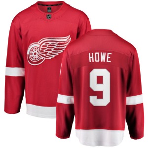 Adult Breakaway Detroit Red Wings Gordie Howe Red Home Official Fanatics Branded Jersey