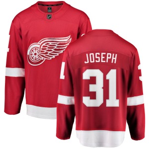 Adult Breakaway Detroit Red Wings Curtis Joseph Red Home Official Fanatics Branded Jersey