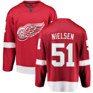 Youth Breakaway Detroit Red Wings Frans Nielsen Red Home Official Fanatics Branded Jersey