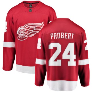 Adult Breakaway Detroit Red Wings Bob Probert Red Home Official Fanatics Branded Jersey