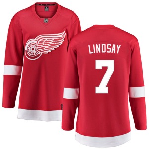 Women's Breakaway Detroit Red Wings Ted Lindsay Red Home Official Fanatics Branded Jersey