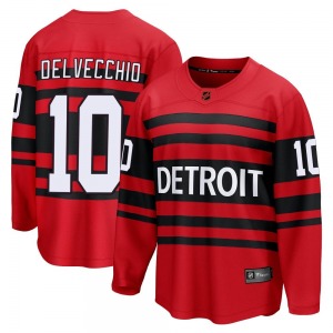 Youth Breakaway Detroit Red Wings Alex Delvecchio Red Special Edition 2.0 Official Fanatics Branded Jersey