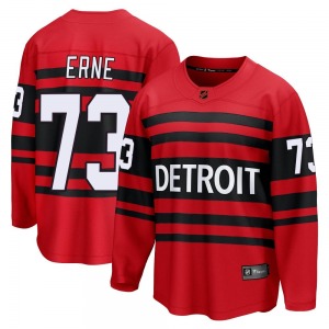 Youth Breakaway Detroit Red Wings Adam Erne Red Special Edition 2.0 Official Fanatics Branded Jersey