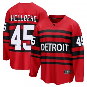 Youth Breakaway Detroit Red Wings Magnus Hellberg Red Special Edition 2.0 Official Fanatics Branded Jersey