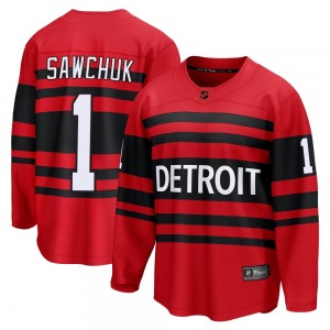 Youth Breakaway Detroit Red Wings Terry Sawchuk Red Special Edition 2.0 Official Fanatics Branded Jersey