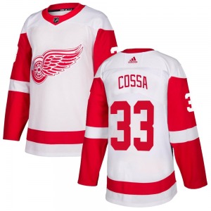 Adult Authentic Detroit Red Wings Sebastian Cossa White Official Adidas Jersey