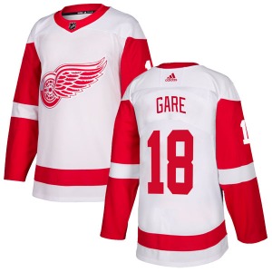 Adult Authentic Detroit Red Wings Danny Gare White Official Adidas Jersey