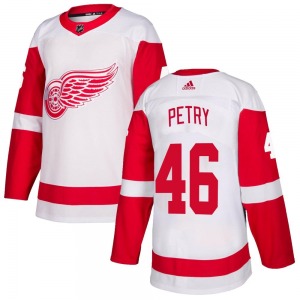 Adult Authentic Detroit Red Wings Jeff Petry White Official Adidas Jersey