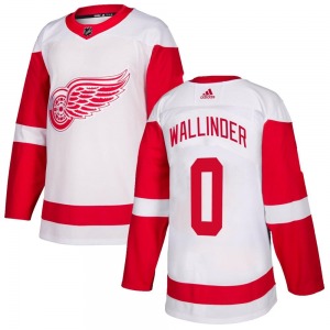 Adult Authentic Detroit Red Wings William Wallinder White Official Adidas Jersey