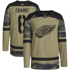 Adult Authentic Detroit Red Wings Ben Chiarot Camo Military Appreciation Practice Official Adidas Jersey
