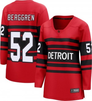 Women's Breakaway Detroit Red Wings Jonatan Berggren Red Special Edition 2.0 Official Fanatics Branded Jersey