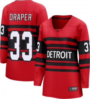 Women's Breakaway Detroit Red Wings Kris Draper Red Special Edition 2.0 Official Fanatics Branded Jersey