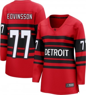 Women's Breakaway Detroit Red Wings Simon Edvinsson Red Special Edition 2.0 Official Fanatics Branded Jersey
