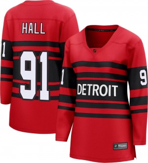 Women's Breakaway Detroit Red Wings Curtis Hall Red Special Edition 2.0 Official Fanatics Branded Jersey